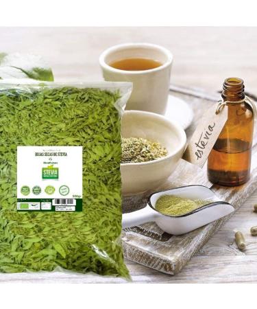 100% Organic Stevia Dried Loose Leaves - Premium Quality - 500g for International Shipping - Buy Online on GoSupps.com