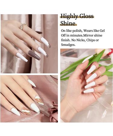 MEGIOR Withe Gel Nail Polish 15ml Gel Polish 1PCS Soak Off UV LED Nail Gel Polish for Nail Art Manicure Salon DIY Home for Women Girls Nails - Buy Online on GoSupps.com