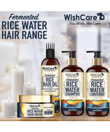 Fermented Rice Water Hair Mask | Strength & Growth Formula for Dry & Frizzy Hair - Sulphate Paraben & Mineral Oil Free - 200ml - Buy Online on GoSupps.com