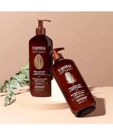 Cantu Coconut Oil Body Lotion 16 Fl Oz - Hydrating Skin Moisturizer - Buy Online on GoSupps.com