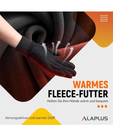 Alaplus Warm Gloves for Men & Women | Soft Fleece Breathable Windproof Touchscreen Cycling & Running Sports Gloves - Buy Online on GoSupps.com