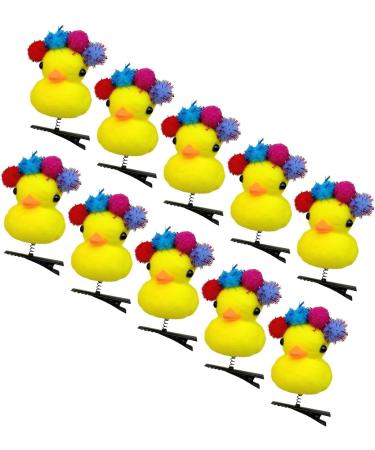 Huyath Duck Hair Clips | Plush Yellow Duck Hairpin Yellow Duck Design Plush Hairpin Collection for Kids Women Girls - Buy Online on GoSupps.com