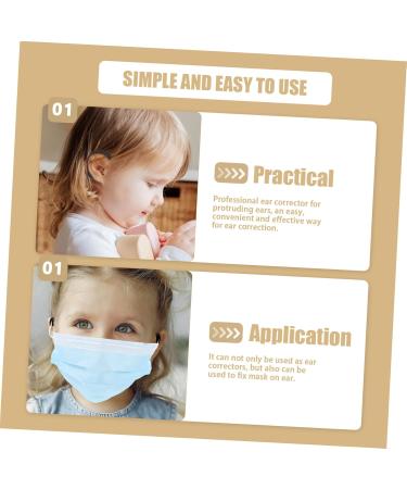 Aesthetic Corrector for Protruding Ears - 6 Pairs Baby Auricle Patch | Infant Ear Cuffs Earmuffs - Black 4.4x3.6x0.4cm - International Shipping - Buy Online on GoSupps.com