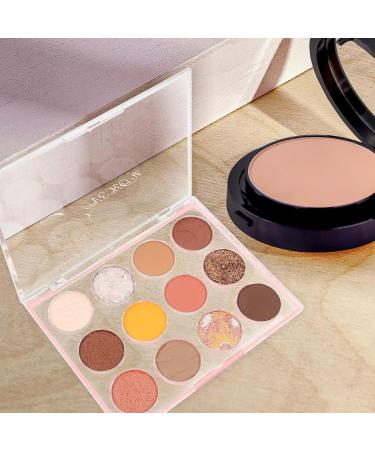 NOLITOY 12 Girds Colorful Matte Shimmer Eyeshadow Palette for Eye Makeup High Pigmented Eye Shadow Primer Powder Palet A As Shown - Buy Online on GoSupps.com