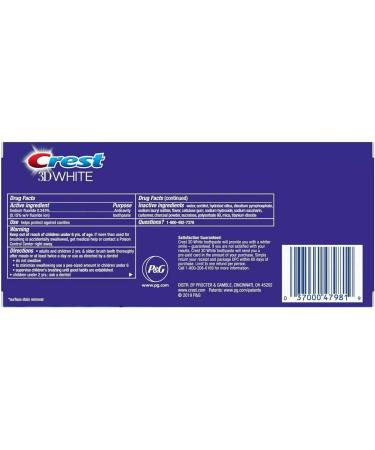 Crest 3D White Charcoal Toothpaste 4.1 Oz (116g) - Pack of 2 - Brighten & Whiten Teeth - Buy Online on GoSupps.com