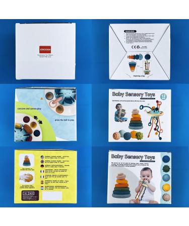 Jokooan Montessori Toy Set 3 in 1 | Multi-Sensory Stacking Toys for Toddlers | Perfect Motor Skill Development for Babies 1 Year and Up | International Shipping Available - Buy Online on GoSupps.com