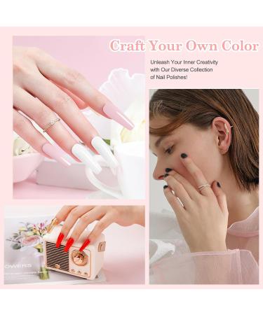 LKE Gel Nail Polish Kit | 72W UV Lamp, 6 Classic Red Colors, Glossy & Matte Top/Base Coat | Manicure DIY Gifts Set for Women - Buy Online on GoSupps.com