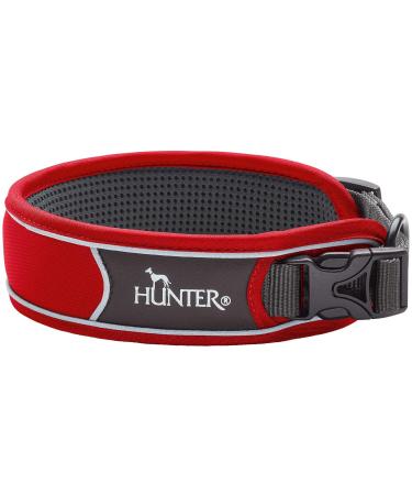 HUNTER DIVO dog collar nylon XL red/grey red XL
