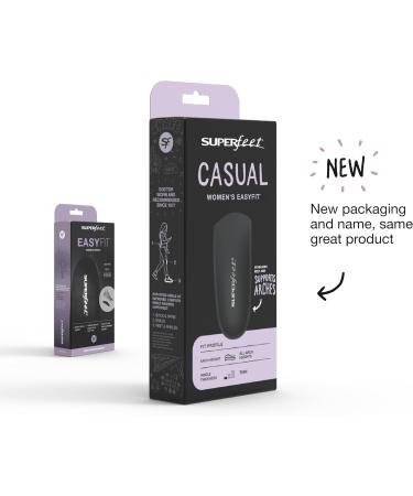 Superfeet Easyfit Insoles for Women - Comfort Shoe Inserts & Anti-Fatigue Orthotics (Size 8.5-10) - Professional Grade Dress Shoe Support - Buy Online on GoSupps.com