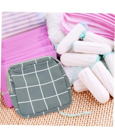 Menstrual Pad Storage Bag Set Travel Makeup Organizer for Purse Snap Period Pouch for Girls - Buy Online on GoSupps.com