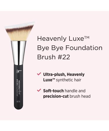 IT Cosmetics Heavenly Luxe Bye Bye Foundation Brush #22 - Triangle-Shaped Brush for Even Application - Pro-Hygienic & Ideal for Sensitive Skin - Buy Online on GoSupps.com