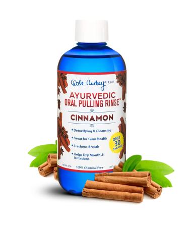Dale Audrey | Ayurvedic Oral Pulling Rinse, Natural Mouthwash, Whitens Teeth, Healthy Gums, Natural & Organic, Vegan & Cruelty Free, Cinnamon Flavor, 8 oz 8 Fl Oz (Pack of 1)