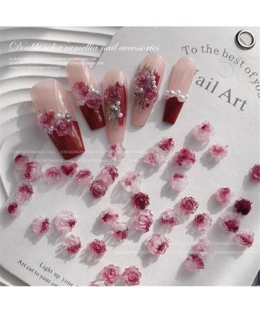 50x/Set 3D Flower Nail Art Nail Art Supplies Camellia Nail Nail Art Decorations For Acrylic Nails 50 Pcs Flower Nail Art Decorations Camellia Nail Charm Nail Art Decor - Buy Online on GoSupps.com