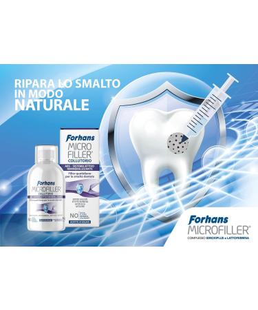 Forhans Microfiller Mouthwash | Active Remineralization System for Sensitive Teeth | Paraben & Fluoride-Free | 500ml - International Shipping Available - Buy Online on GoSupps.com