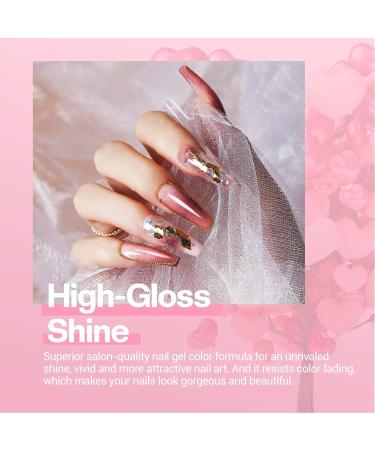 Modelones Gel Nail Kit with 48W Lamp - 12 Colors Pink Polish Set + UV LED Lamp - Starter Kit with Top & Base Coat for DIY Manicure - Buy Online on GoSupps.com