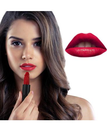 Matte Velvety Lipstick: Long Lasting, Moisturizing, High Pigmented Lip Tint - A02 - Buy Online on GoSupps.com
