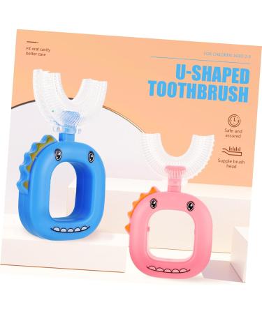 JECOMPRIS U-Shaped Toothbrush for Children | Silicone Manual Baby Toothbrush | Portable Household Toothcare Essentials - Buy Online on GoSupps.com