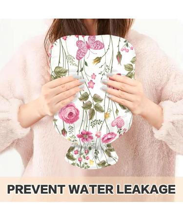 Buy Naanle Pink Butterfly Hot Water Bottle - 1L Heat Bottle for Back Pain Relief & Cold Therapy - International Shipping - Buy Online on GoSupps.com