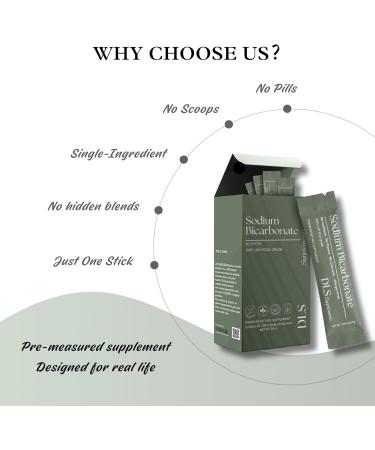 DLS Sodium Bicarbonate Supplement Pure Organic Powder Sticks 3g Each 30 Single-Serve Sachets Vegan Gluten Free Non-GMO Premium Dietary Supplement for Digestive Support & pH Balance Fitness - Buy Online on GoSupps.com