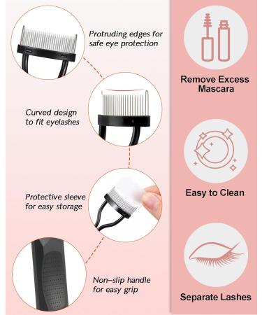 Buy 2024 Upgraded Eyelash Comb - Reusable Separator Tool with Non-slip Handle | Perfect Makeup Brush for Flawless Lash Separation | International Shipping Available - Buy Online on GoSupps.com