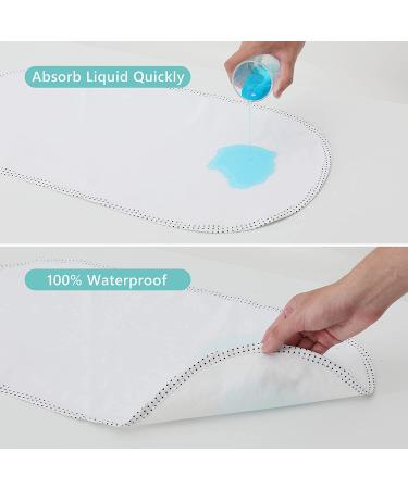 TILLYOU 6PK Larger Softer Changing Pad Liners Waterproof  27" x 13" Washable Reusable Flannel Cotton Changing Table Cover Liners Leakproof  Portable Baby Changing Mat for Boys Girls  White White 27x13 Inch (Pack of 6) - Buy Online on GoSupps.com