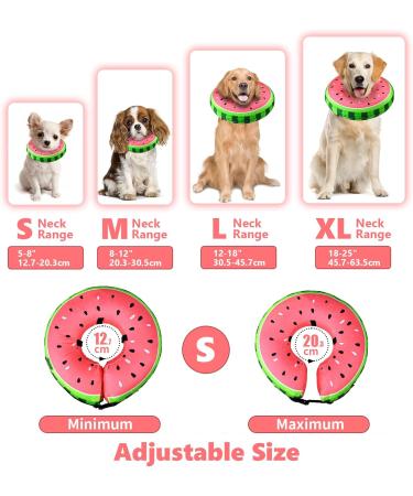 Buy Inflatable Dog & Cat Recovery Collar | Adjustable Buckle | Leak Protection for Post-Operation Care - Sizes S (12.7cm-20.3cm) - Buy Online on GoSupps.com