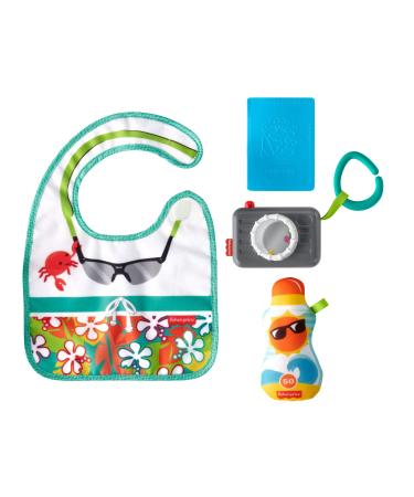 Fisher-Price Tiny Tourist Gift Set  4 travel-themed baby toys for take-along play