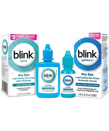 Buy Blink Tears & GelTears Value Pack - 30mL & 10mL for Dry Eyes Relief | Fast International Shipping - Buy Online on GoSupps.com