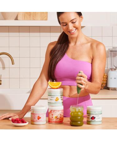 Kiala Nutrition Super Greens Organic Greens Powder with Spirulina & Chlorella for Digestion Gut Health Immunity Adaptogens Energy Gluten Free Vegan Sugar Free Mixed Berry 30 Servings - Buy Online on GoSupps.com