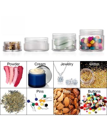 Xiaonan 20g/20ml Clear Empty Cans - 20 Pack Transparent Hip Containers for Cosmetics Lip Balm Creams & Ointments - Screw Cap Travel Jars - Buy Online on GoSupps.com