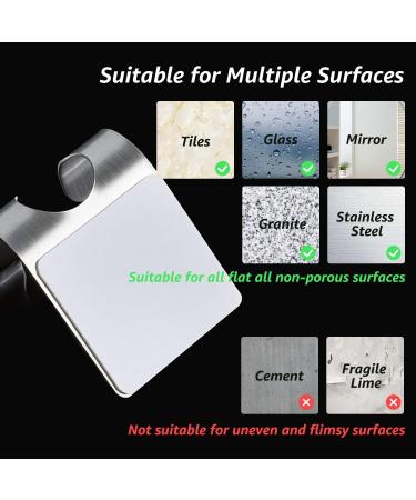 Buy Hotype Stainless Steel Razor Holder & Multi-Purpose Self-Adhesive Hooks - 2 Pieces for Bathroom & Kitchen Organization - Buy Online on GoSupps.com