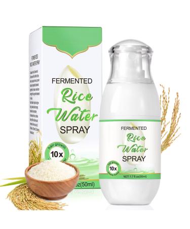 Rice Water Spray for Hair Growth Hair Growth Serum Hair Loss Treatment Strengthens Hair Nourishes Scalp Help Repair Damaged Hair For All Hair Types Organic Deep Conditioner 50ml 1PC A-50ml