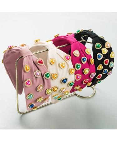 scicent Head Band Knottted Alice Bands Adult Women Wedding Hair Accessories for Girls Wide Fashion Pearls Head Hoops for Party Non-Slip Hair Bands Bling Glitter Hairbands - 27524 - Buy Online on GoSupps.com