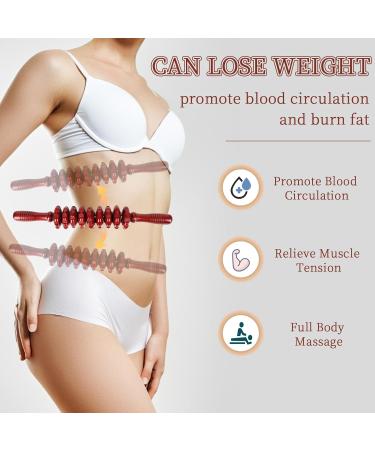 Liitrton Manual Wooden Fascia Roller - Trigger Point Relief for Sore Muscles & Cellulite (Red) | International Shipping - Buy Online on GoSupps.com