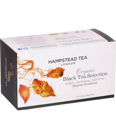 Assortiment de th s Noirs Black Selection (darjeeling assam earl grey english breakfast) lot de 2 bo tes de 20 sachets - Hampstead Tea - Buy Online on GoSupps.com