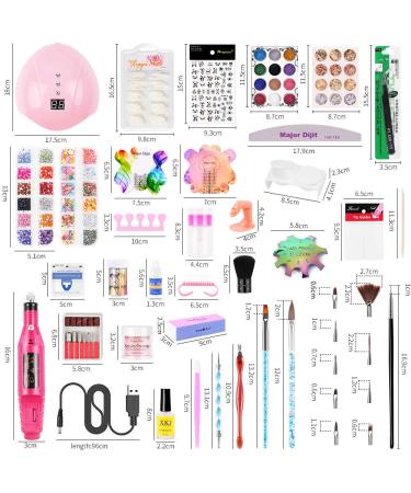 Complete Acrylic Nail Kit with Electric Drill & UV Lamp - Perfect for Beginners - Buy Online on GoSupps.com