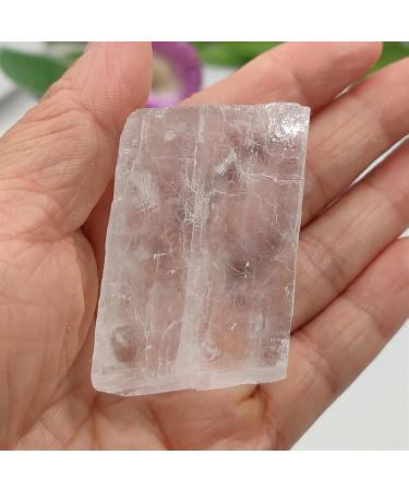 1pc Large Natural Optical Calcite Raw White Iceland Spar Specimen Quartz Crystal Stone (Size : 1pc Random 50-80g) - Buy Online on GoSupps.com