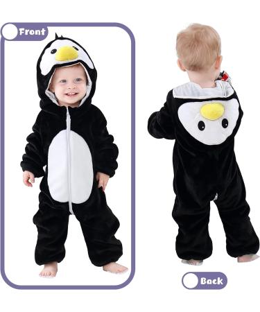 COOKY.D Unisex Winter Animal Hooded Baby Romper | Black Bird | 6-12 Months - Buy Online on GoSupps.com