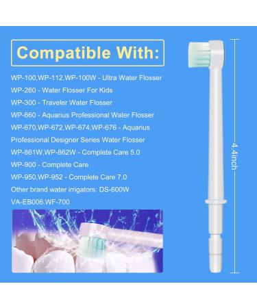 Replacement Tips for Waterpik Aquarius Water Flosser Waterpik Toothbrush Replacement Heads Toothbrush and Oral Irrigators (6 Brush Head Tips) 6 Pcs Brush Head Tips - Buy Online on GoSupps.com