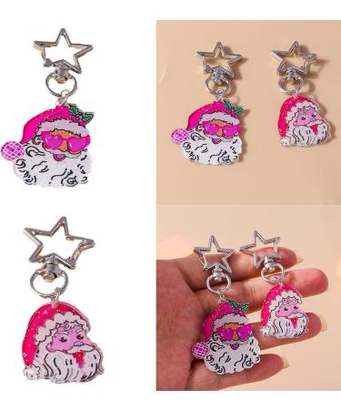 Shop VSilay Lianxue Multi-Colored Acrylic Santa Claus Key Pendant - Stylish Christmas Keychain & Bag Decoration - International Shipping Available - Buy Online on GoSupps.com