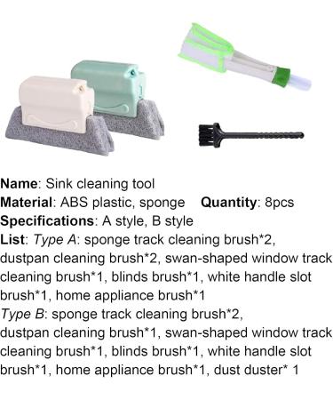 8Pcs Groove Cleaning Tools|Window Groove Cleaning Brush Hand-held Tool Complete Multipurpose Sponge Assorted Cleaning Brush Kit for Air Conditioner Keyboard Car Home and Kitchen Supplies 8Pcs* A A 8pcs* - Buy Online on GoSupps.com