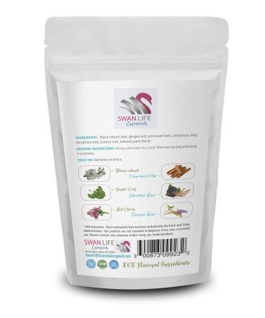 Menopause Herbal Tea - 42-Day Green Tea for Hot Flashes & Night Sweats Relief | Natural Black Cohosh & Red Clover Blend for Women - Buy Online on GoSupps.com