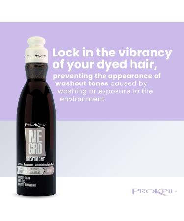 Prokpil | Negro Especial Tratamiento de Color Matizante Matizador para Rubio Canoso o Negro | Black Nuance for natural or colored Gray Blond or Black Hair 10.1oz-300ml - Buy Online on GoSupps.com