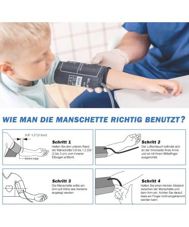 Pediatric Blood Pressure Cuff Replacement - Comfortable Small Size for Children & Women 15-24 cm Compatible with Most Devices - Buy Online on GoSupps.com