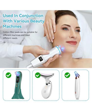 100pcs Microdermabrasion Filters 7 Sizes Cotton Filter Round Filtering Pads for Blackhead Removal Beauty Machine(40mm) - Buy Online on GoSupps.com