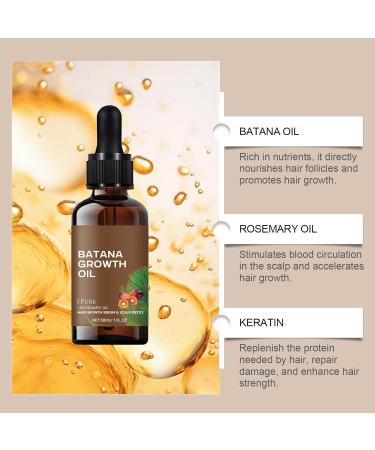 Batana Oil for Hair Growth Natural Batana Oil from Honduras Repair Damaged Hair Prevents Hair Loss Increases Shine Batana Oil for Healthier Thicker Fuller Hair 30ML - Buy Online on GoSupps.com