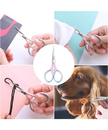 Professional Pink Beauty Tools | Stainless Steel Scissors for Facial Hair Ear Nose Eyebrow & Beard Trimming | Personal Care Essentials - Buy Online on GoSupps.com