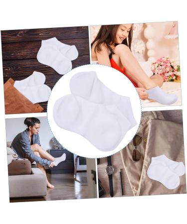 minkissy 1 Pair Protective Socks Silicone Socks Moisturizing Socks Silicone Heel Socks Foot Exfoliator Sock Spa Socks Sebs White Anti Dry Sock Foot Care Sock for Rough Skin Foot - Buy Online on GoSupps.com