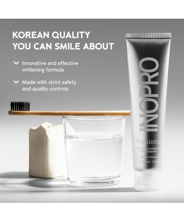 InoPro Whitening Hydroxyapatite Toothpaste with Probiotic for Sensitive Teeth Fluoride Free Enamel Repair Remineralizing Toothpaste SLS Free Baking Soda Coconut Oil 5oz - Buy Online on GoSupps.com