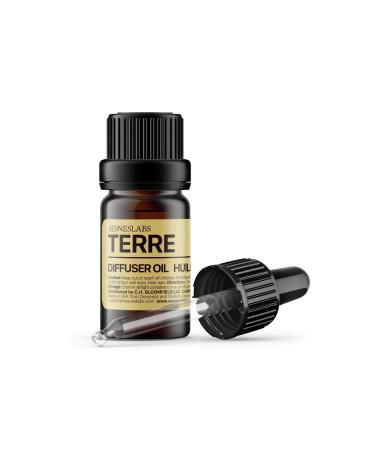 Terre Oil, Niche Scent, Earthy and Classic, Grapefruit, Patchouli, Geranium Leaves, Vetiver, Essential Oils Blend for Ultrasonic Diffuser Scent Projects(.33 oz/10 ml)